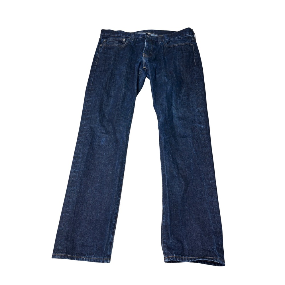 J.Crew 484 Slim Fit Jeans Kaihara Japanese Denim Dark Indigo Mens 36x32